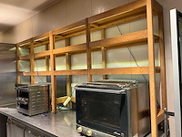 Houten presentatiestelling met led-verlichting (2x) - afbeelding 3 van  5