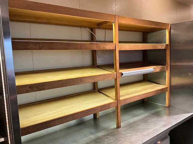 Houten presentatiestelling met led-verlichting - afbeelding 4 van  4