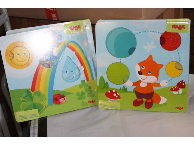 Houten puzzle 4 stuks in krat m - afbeelding 3 van  3