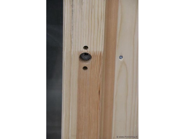 Houten raam t.b.v. tuinhuis - 81x11.3x104.5cm - nieuw - afbeelding 3 van  7