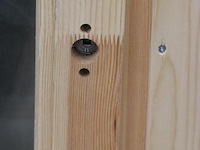 Houten raam t.b.v. tuinhuis - 81x11.3x104.5cm - nieuw - afbeelding 3 van  7