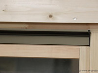 Houten raam t.b.v. tuinhuis - 81x11.3x104.5cm - nieuw - afbeelding 6 van  7