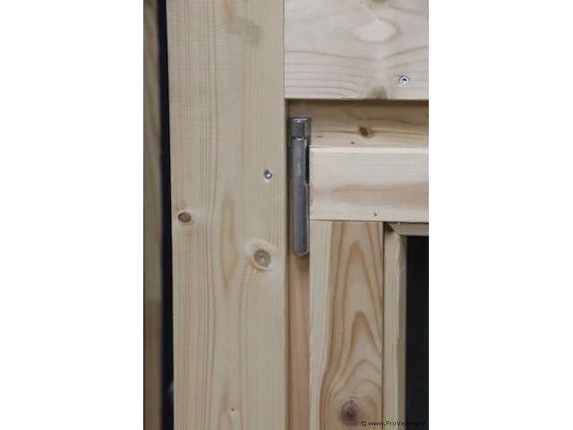 Houten raam t.b.v. tuinhuis - 85x11.8x106.5cm - nieuw - afbeelding 2 van  7