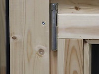 Houten raam t.b.v. tuinhuis - 85x11.8x106.5cm - nieuw - afbeelding 2 van  7