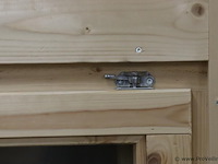 Houten raam t.b.v. tuinhuis - 85x11.8x106.5cm - nieuw - afbeelding 3 van  7