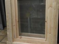 Houten raam t.b.v. tuinhuis - 85x11.8x106.5cm - nieuw - afbeelding 5 van  7