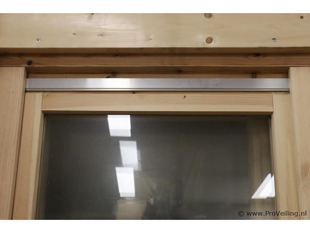 Houten raam t.b.v. tuinhuis - 85x11.8x106.5cm - nieuw - afbeelding 6 van  7