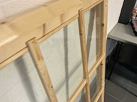 Houten raam vast / beglaasd - 135x88 cm (2x) - afbeelding 4 van  5