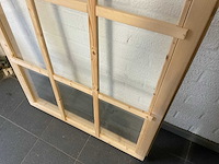 Houten raam vast / beglaasd - 135x88 cm (2x) - afbeelding 2 van  2