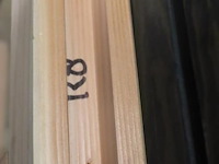 Houten raamkozijn - 81.3x7x64.3cm - nieuw - afbeelding 2 van  4