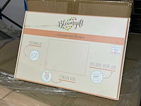 Houten rek op metalen voet 3x reageerbui (826x) - afbeelding 2 van  4
