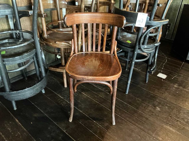 Houten restaurantstoel (17x) - afbeelding 2 van  4