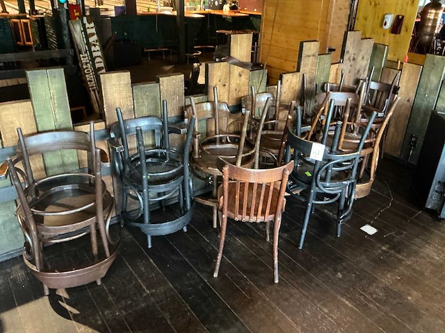 Houten restaurantstoel (17x) - afbeelding 4 van  4