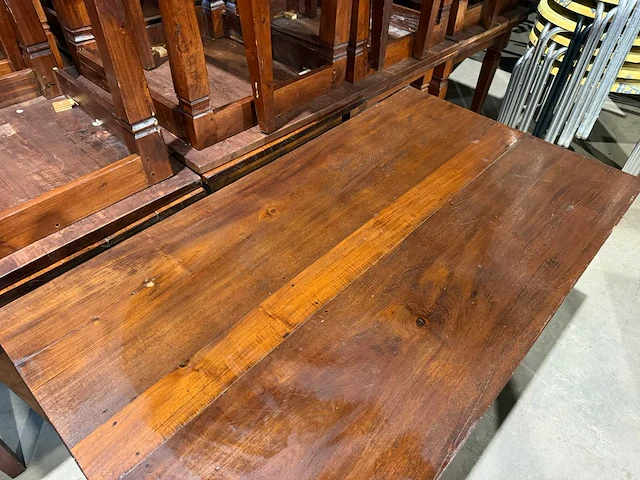 Houten restauranttafel (150x85x78 cm) - afbeelding 6 van  8