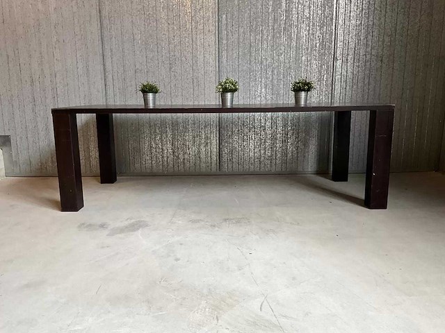 Houten restauranttafel (240 cm) - afbeelding 2 van  2