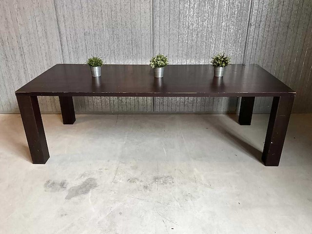 Houten restauranttafel (240 cm) - afbeelding 1 van  5