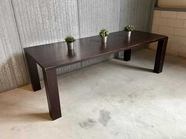 Houten restauranttafel (240 cm) - afbeelding 4 van  5