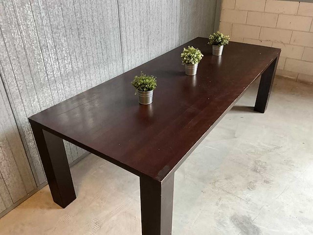 Houten restauranttafel (240 cm) - afbeelding 5 van  5
