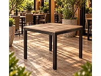 Houten restauranttafel (2x)