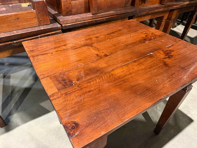 Houten restauranttafel (85x70x78 cm) (10x) - afbeelding 2 van  8