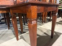 Houten restauranttafel (85x70x78 cm) (2x) - afbeelding 6 van  6