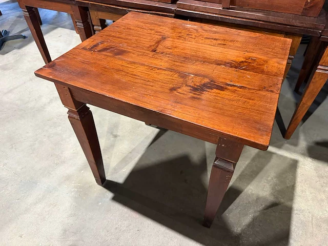 Houten restauranttafel (85x70x78 cm) (4x) - afbeelding 2 van  7