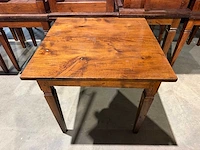 Houten restauranttafel (85x85x78 cm) (2x) - afbeelding 3 van  6