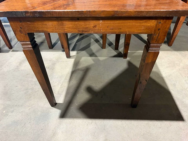 Houten restauranttafel (85x85x78 cm) (2x) - afbeelding 4 van  6