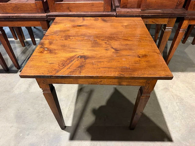 Houten restauranttafel (85x85x78 cm) (4x) - afbeelding 2 van  5