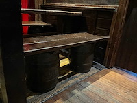 Houten restauranttafel met 2 banken - afbeelding 6 van  9