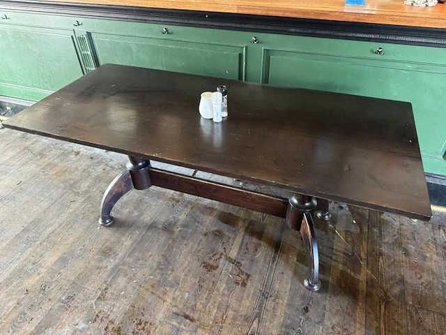 Houten restauranttafel - afbeelding 1 van  5