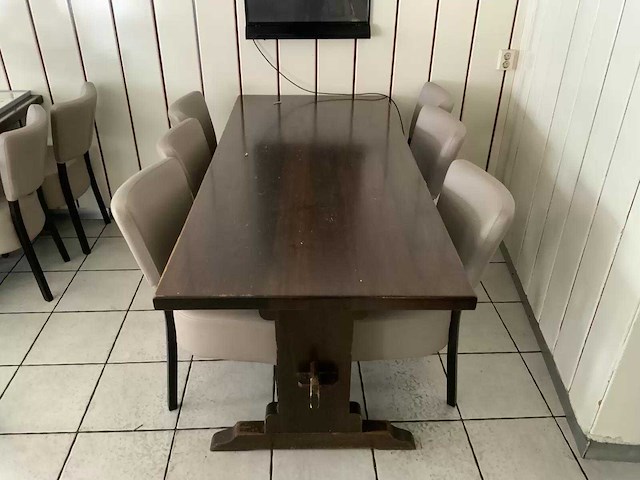 Houten restauranttafel - afbeelding 1 van  5