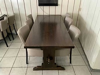 Houten restauranttafel - afbeelding 1 van  5