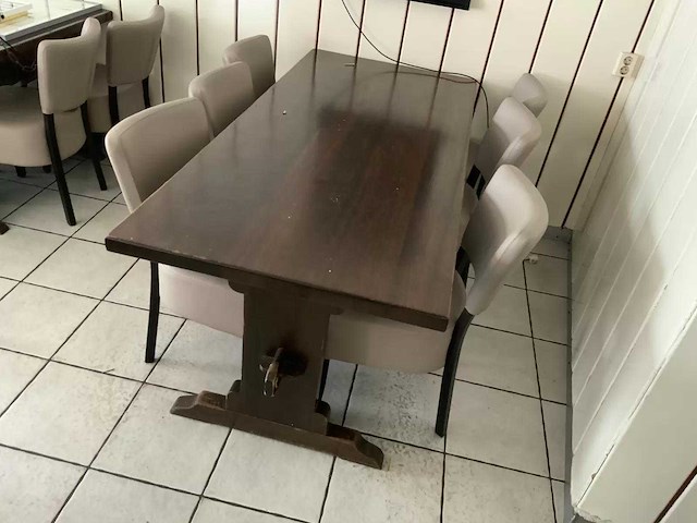 Houten restauranttafel - afbeelding 2 van  5