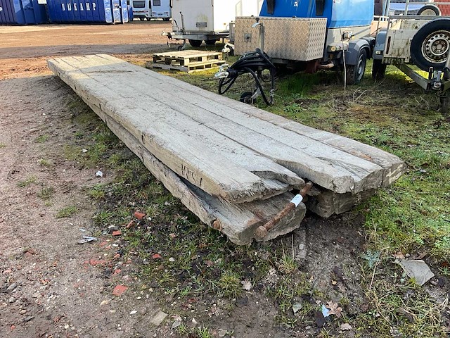 Houten rijplaat (2x) - afbeelding 1 van  3