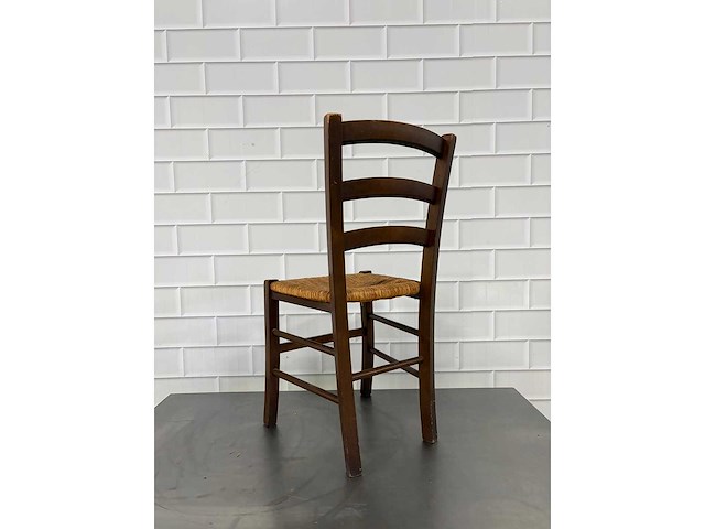 Houten rotan restaurantstoelen (68x) - afbeelding 4 van  5