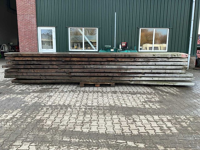 Houten schot/balk (8x) - afbeelding 1 van  8