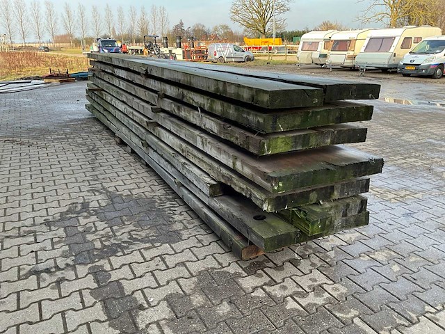 Houten schot/balk (8x) - afbeelding 2 van  8
