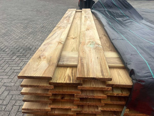 Houten schotten 1800x1800mm 25 stuks 81m2 - afbeelding 3 van  3