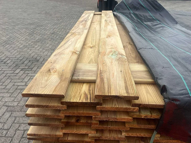 Houten schotten 1800x1800mm 25 stuks 81m2 - afbeelding 3 van  3