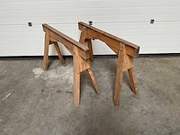Houten schraag (2x) - afbeelding 1 van  4