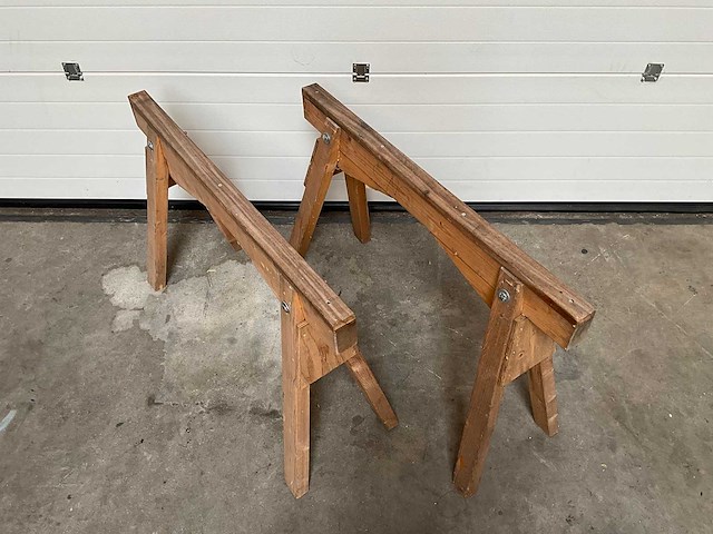 Houten schraag (2x) - afbeelding 2 van  4