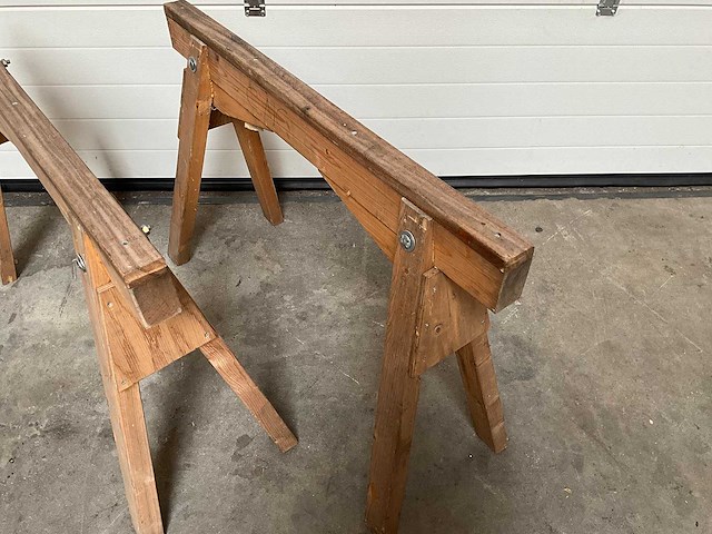 Houten schraag (2x) - afbeelding 4 van  4