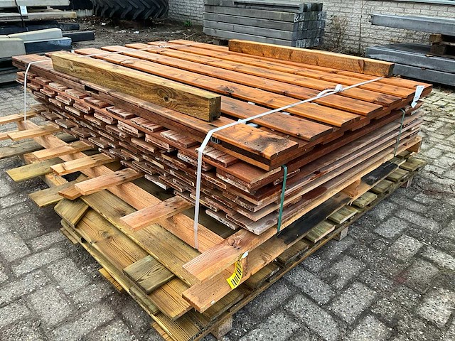 Houten schutting - afbeelding 2 van  3