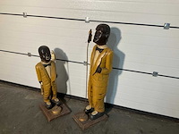 Houten sculptuur (2x) - afbeelding 3 van  3