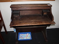 Houten secretaire met afmeting 100 x 50 x 105 cm. - afbeelding 3 van  3