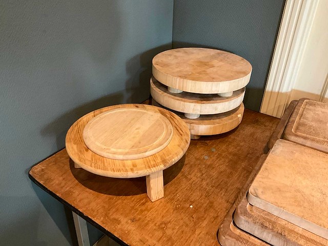 Houten serveerplateau’s (5x) - afbeelding 1 van  4