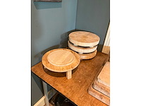 Houten serveerplateau’s (5x) - afbeelding 2 van  4