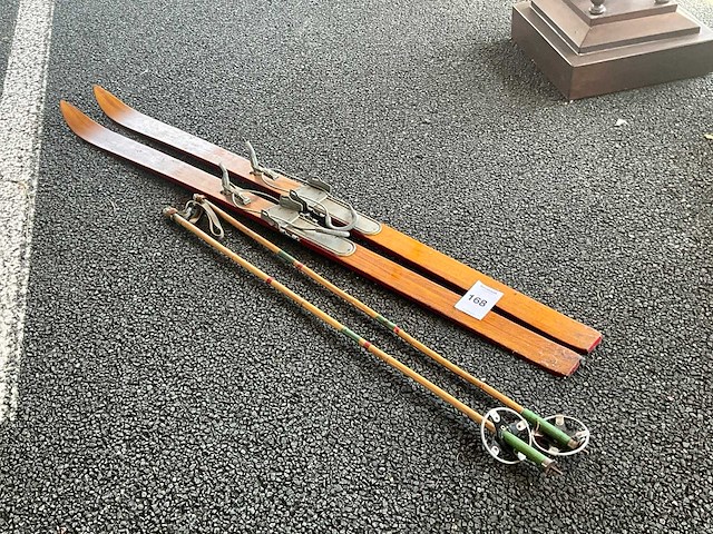 Houten ski (2x) - afbeelding 5 van  5