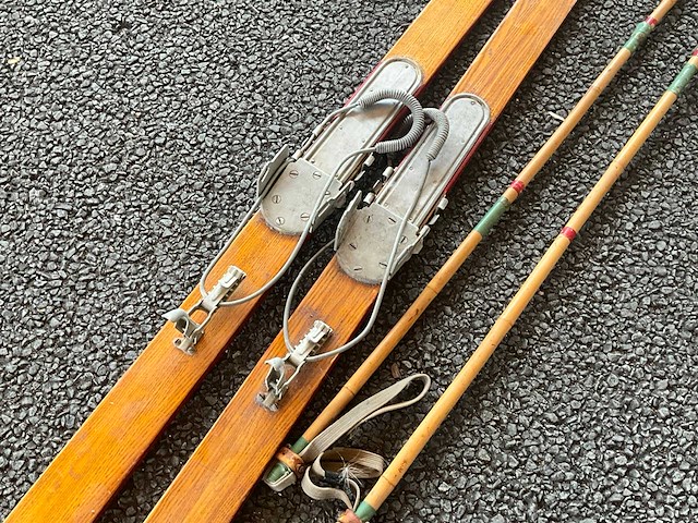 Houten ski (2x) - afbeelding 2 van  5